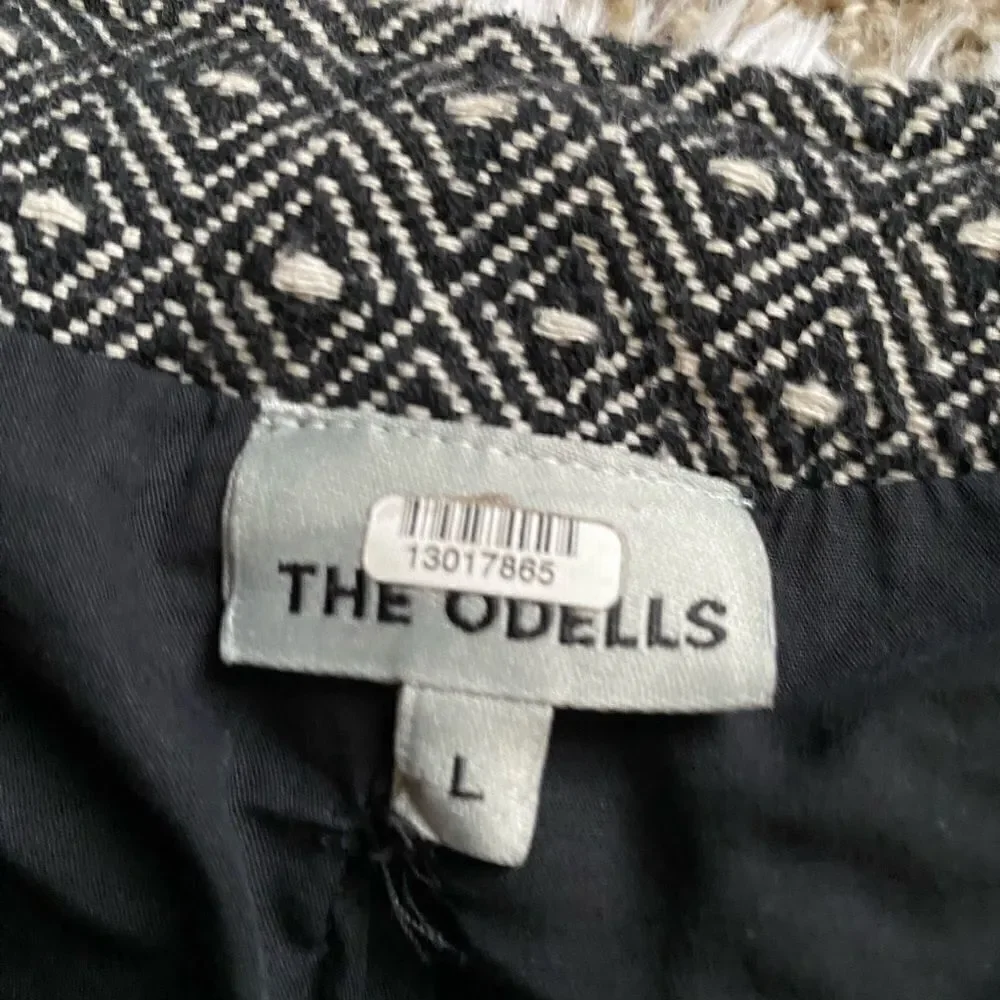 The Odells Alistair Jacket Anthropologie Open Front Long Women Large Blazer Coat